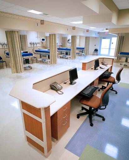 Hospital desktop by Solid Surfaces