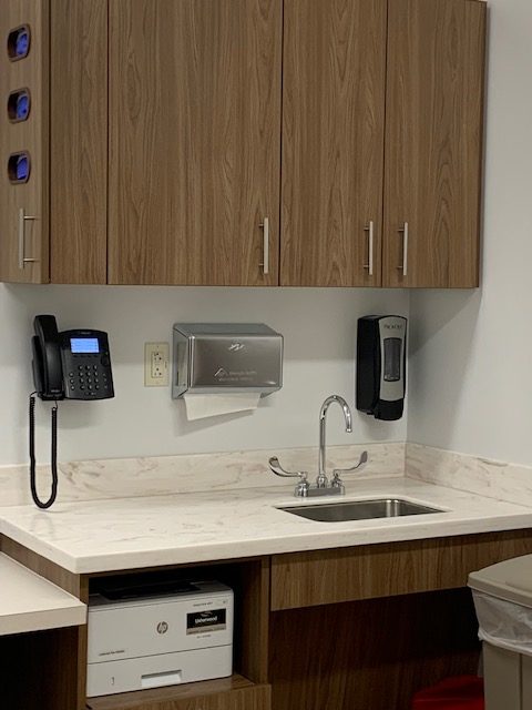 Countertop for Trillium Health by Solid Surfaces